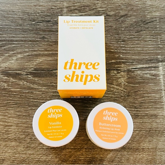 New Three Ships Lip Treatment Kit Hydrate and Exfoliate - Picture 1 of 2